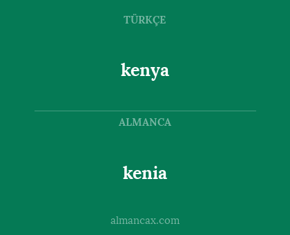 kenia - kenya