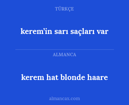 kerem’in sarı saçları var - kerem hat blonde haare