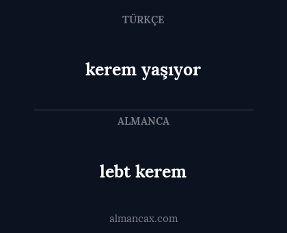 lebt kerem - kerem yaşıyor
