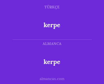 kerpe - kerpe