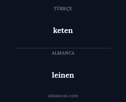 leinen - keten