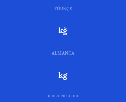 kg - kğ