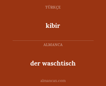 der waschtisch - kibir