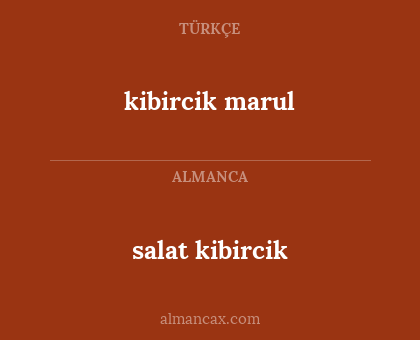 salat kibircik - kibircik marul