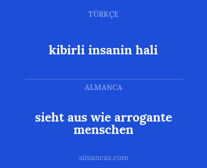 kibirli insanin hali - sieht aus wie arrogante menschen