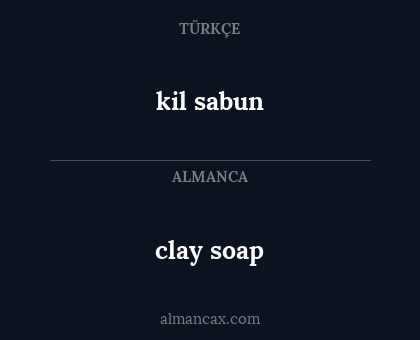 clay soap - kil sabun