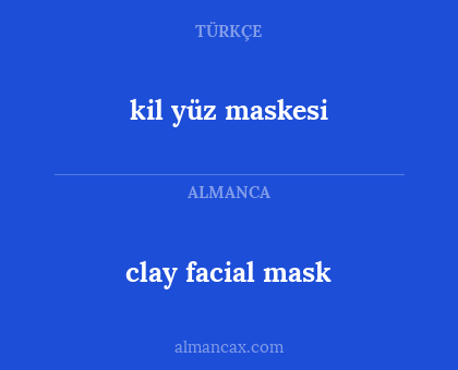 clay facial mask - kil yüz maskesi