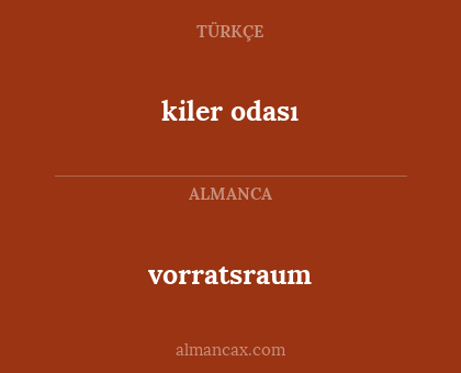 kiler odası - vorratsraum