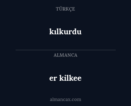 er kilkee - kılkurdu