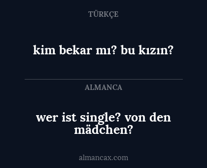 wer ist single? von den mädchen? - kim bekar mı? bu kızın?