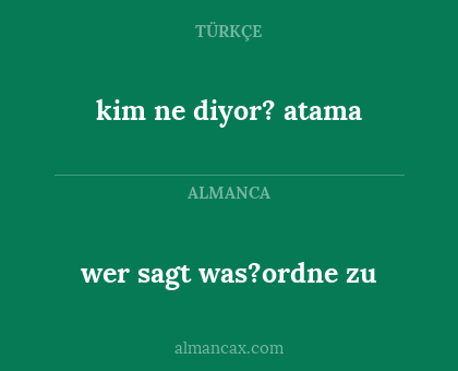 kim ne diyor? atama - wer sagt was?ordne zu
