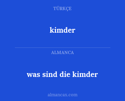 kimder - was sind die kimder