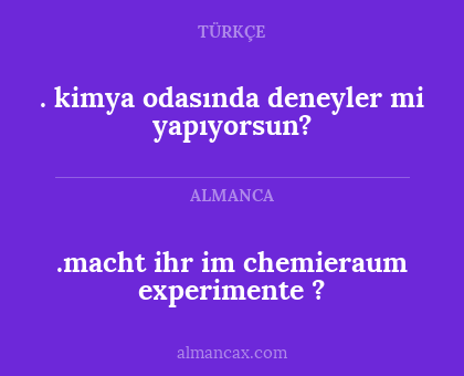. kimya odasında deneyler mi yapıyorsun? - .macht ihr im chemieraum experimente ?
