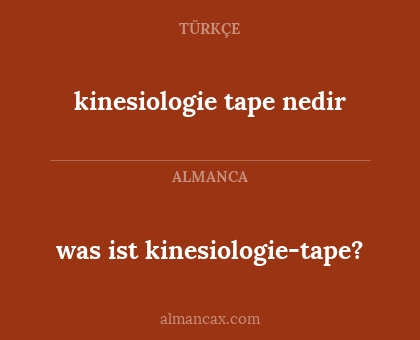 kinesiologie tape nedir - was ist kinesiologie-tape?