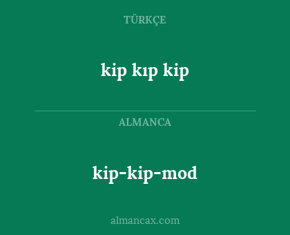 kip kıp kip - kip-kip-mod