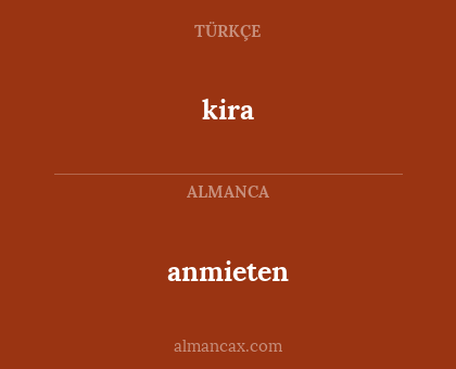 kira - anmieten