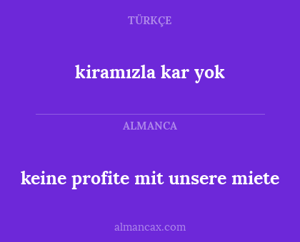 kiramızla kar yok - keine profite mit unsere miete