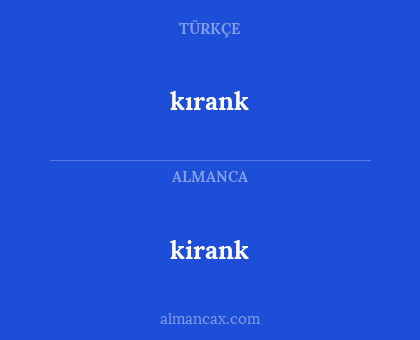 kirank - kırank