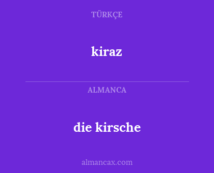 die kirsche - kiraz
