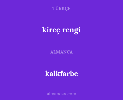 kalkfarbe - kireç rengi