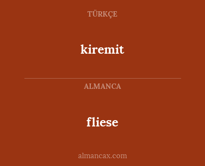kiremit - fliese