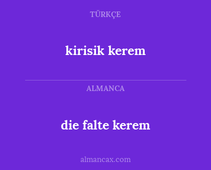 die falte kerem - kirisik kerem