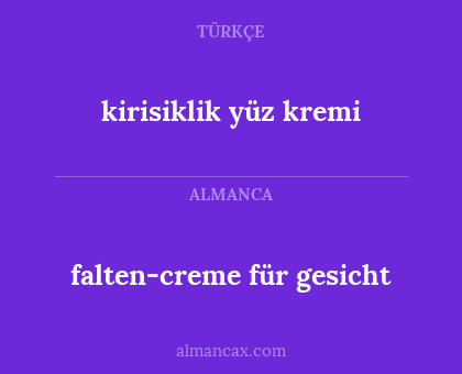 falten-creme für gesicht - kirisiklik yüz kremi