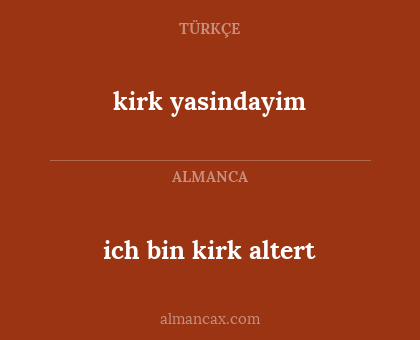 ich bin kirk altert - kirk yasindayim