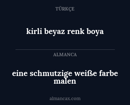 kirli beyaz renk boya - eine schmutzige weiße farbe malen