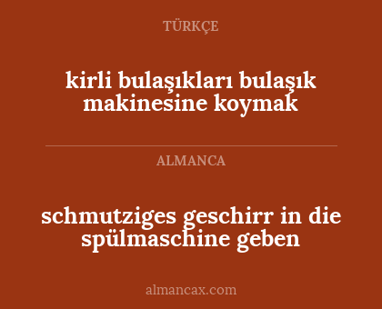 kirli bulaşıkları bulaşık makinesine koymak - schmutziges geschirr in die spülmaschine geben