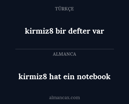 kirmiz8 hat ein notebook - kirmiz8 bir defter var
