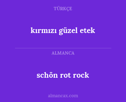 schön rot rock - kırmızı güzel etek