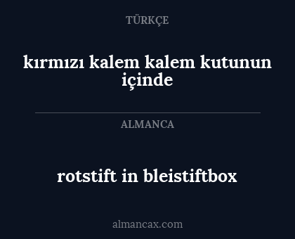 rotstift in bleistiftbox - kırmızı kalem kalem kutunun içinde