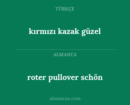roter pullover schön - kırmızı kazak güzel
