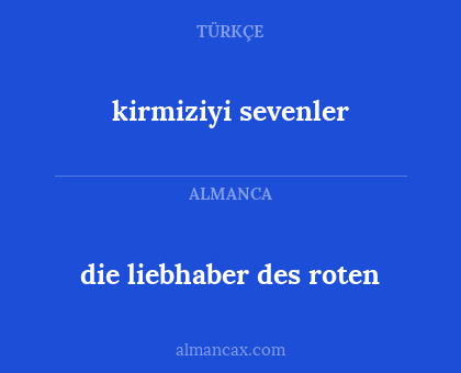 die liebhaber des roten - kirmiziyi sevenler