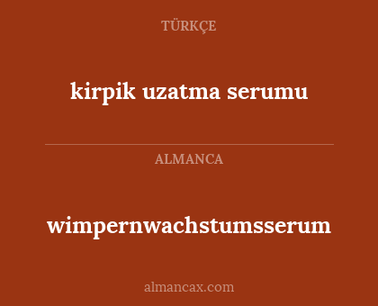 wimpernwachstumsserum - kirpik uzatma serumu