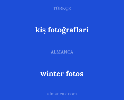 kiş fotoğraflari - winter fotos