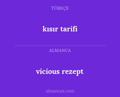 kısır tarifi - vicious rezept