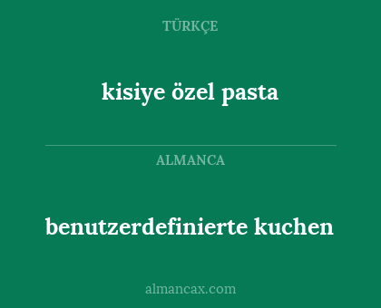kisiye özel pasta - benutzerdefinierte kuchen