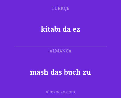 kitabı da ez - mash das buch zu
