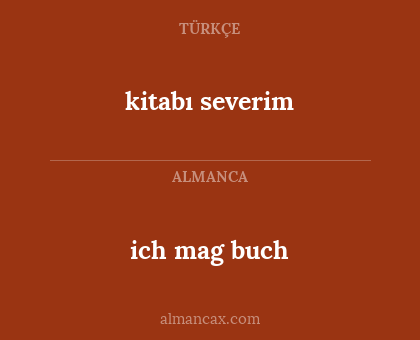 kitabı severim - ich mag buch