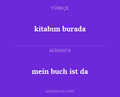 kitabım burada - mein buch ist da