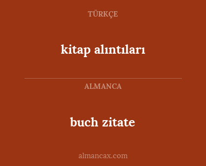 kitap alıntıları - buch zitate