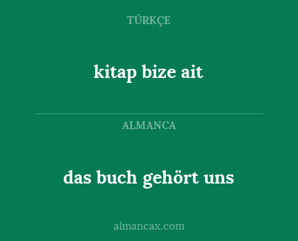 kitap bize ait - das buch gehört uns