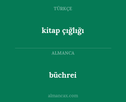 büchrei - kitap çığlığı