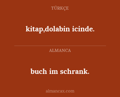 kitap,dolabin icinde. - buch im schrank.