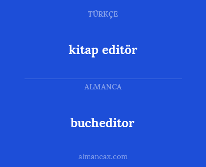bucheditor - kitap editör