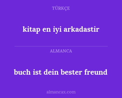 kitap en iyi arkadastir - buch ist dein bester freund