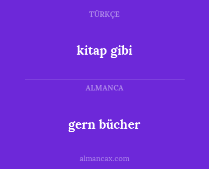 gern bücher - kitap gibi