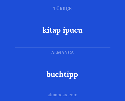 buchtipp - kitap ipucu